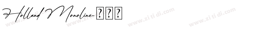 Holland Monoline字体转换
